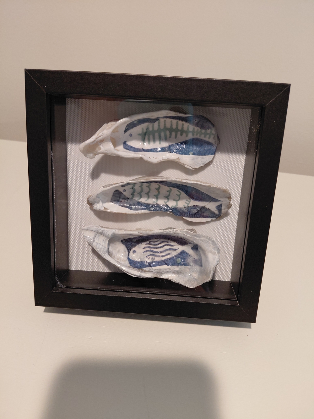 Blue Fish Shell Wall Art by